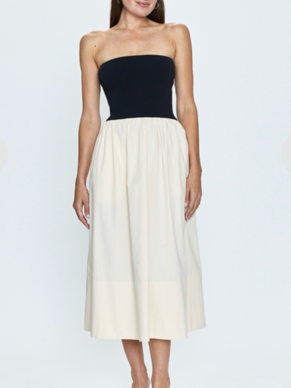 Pistola Mavo Tube Top Dress - Pepper and Salt